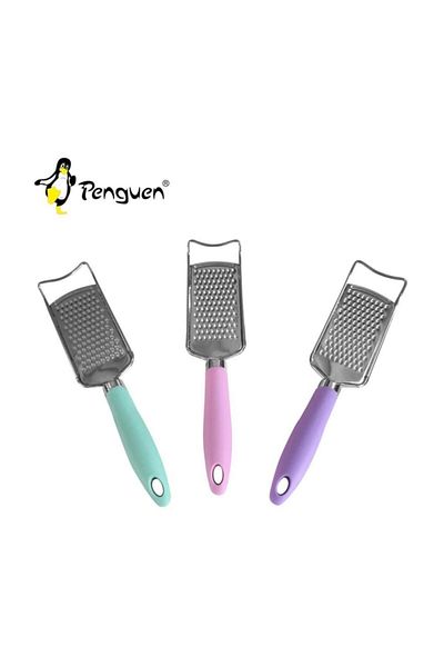 Penguen Green Silicone Handle Metal Hand Grater