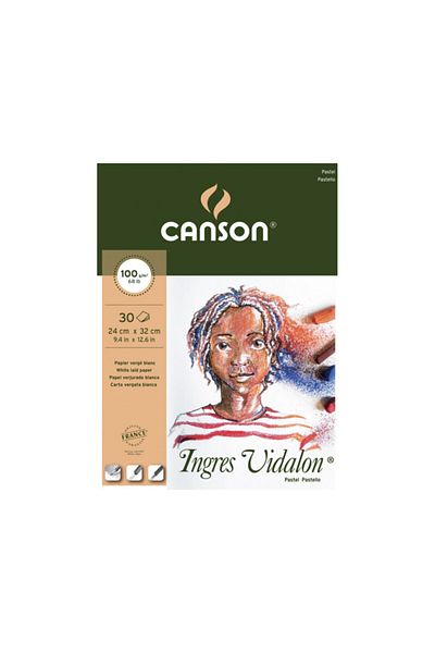 Canson Ingres Vidalon Pastel Notebook 24x32cm 100gr 30 Sheets