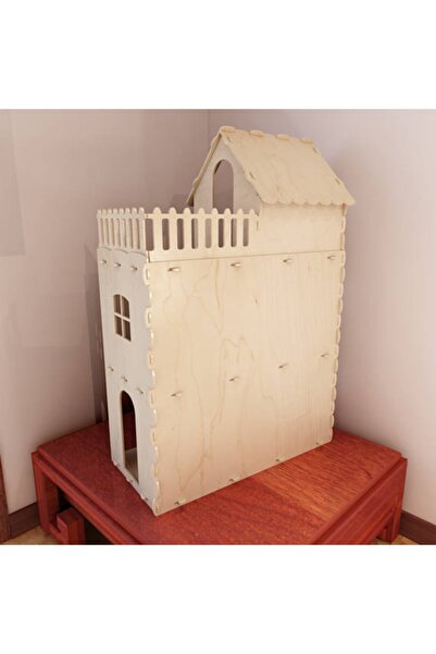 hdrlazerdizayn Ahsşap Montessori Oyun Bebek Evi