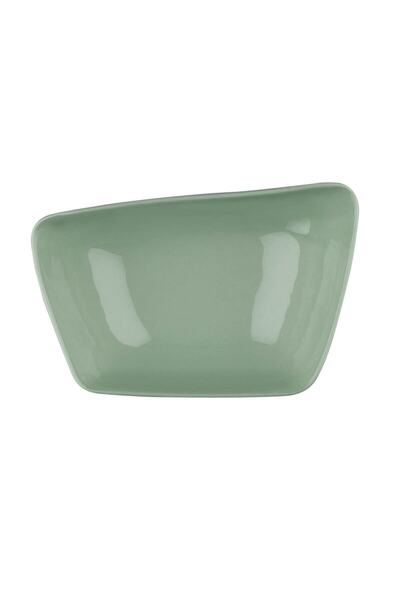 Kütahya Porselen وعاء القيثارة 20x13 سم أخضر