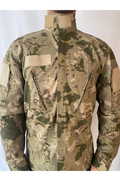 Ö ÖZMERT ASKERİ MALZEME Yeni Tip Kamuflaj Gömlek 2021 Yeni Tip Cırtlı