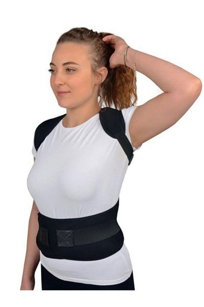 Ankaflex Women's Black Magnetic Stand up Corset with Magnet