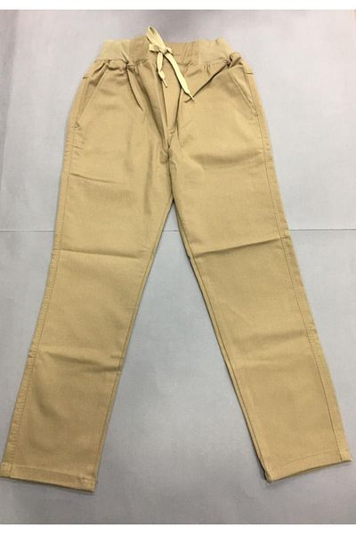 1983 GÖKKUŞAĞI KİDS ÇOCUKLARIN RENKLİ DÜNYASI Boy's Beige Linen School Pants