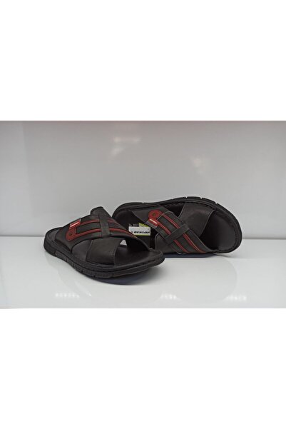 DUNLOP Erkek Siyah Anatomik Deri Terlik