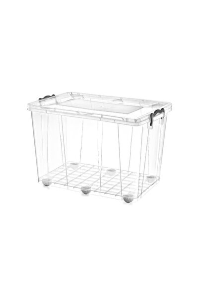 PlastArt Tekerlekli Saklama Kutusu | Büyük Saklama Kutusu 60 lt