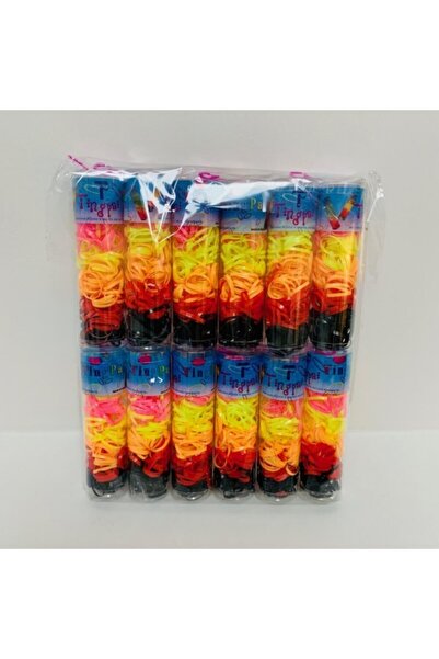 tingpai Perm Elastic Colored Hair Clips 12 Pcs Large Size
