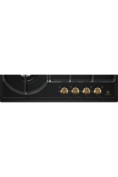 Electrolux EGH6343ROR Rococo Seri Rustik Mat Siyah Wok Gözlü Gazlı Ankastre Ocak