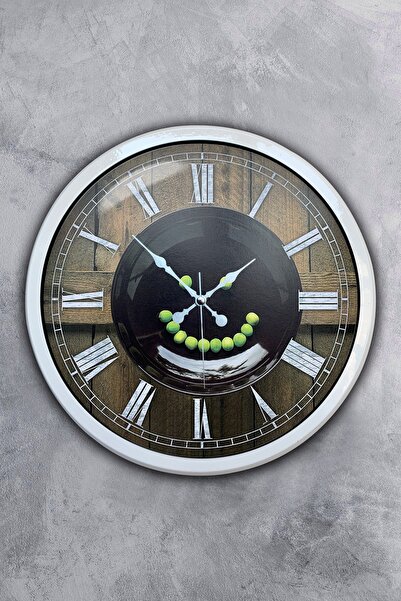 Platin Saat ساعة حائط للمطبخ معدن أبيض مقاس 40 سم