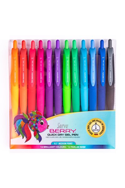 Serve Berry Jel - Fosforlu Renkler - 12li Set