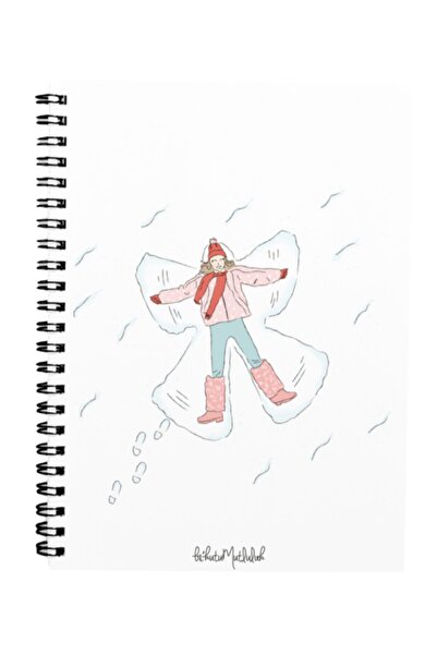 Bikutumutluluk Gift - N066 A5 Design Spiral Notebook - Let's Roll in the Snow