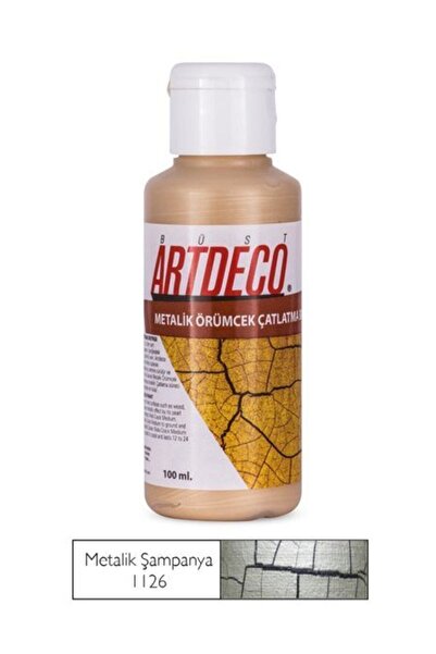 Artdeco Örümcek Çatlatma Boyası 1126 Metalik Şampanya