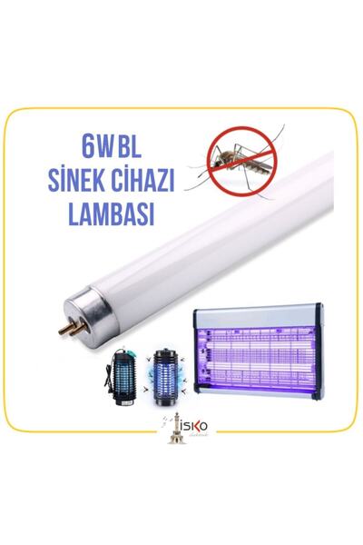 ISKO Sinek Cihazı Ampulü 6w Bl T5 Haşere Mavi Floresan Ampul 22,5cm