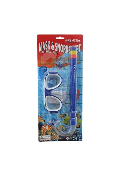 BERMUDA Cobra Klasik Maske Şnorkel Set Mavi
