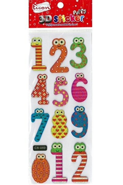 Ticon 3d Sticker Puffy 177566 (Kabartmalı) 3d-15