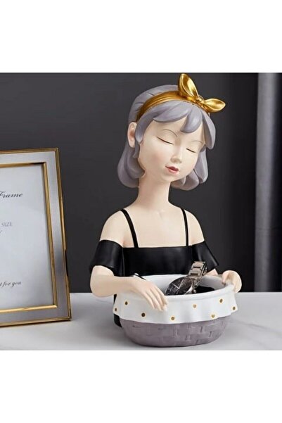 Tual Hobi Sanat Dekoromi Dekoratif Sepetli Kız