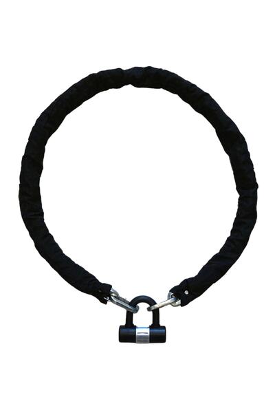 Yuma Zincirli&asma Kilitli Motorsiklet Kilidi Siyah ( Boy : 150cm-çap : 10mm )