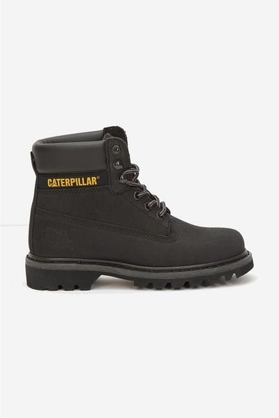 Caterpillar Colorado Γνήσιες Δερμάτινες Μπότες Nubuck 40-48 Μαύρο Nubuck