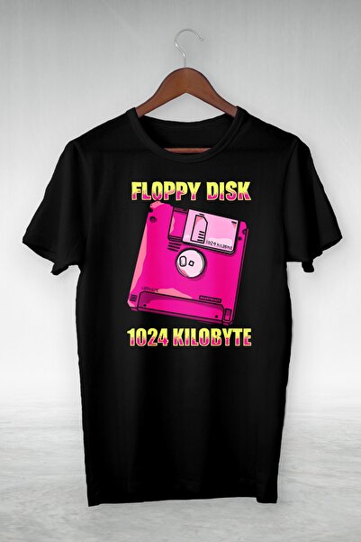 Chaz Store Μαύρο -Floppy Disk- Εικονογράφηση Μπλουζάκι- Μπλουζάκι με στάμπα -...
