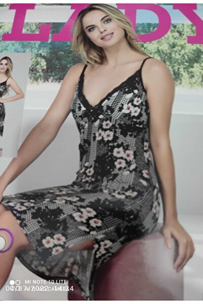 yavuzshop Çiçek Desenli Ince Askılı Elbise