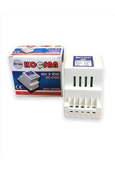 KOÇSAN 15v X 15w Zil Transformatörü Raylı Sistem Kc-060