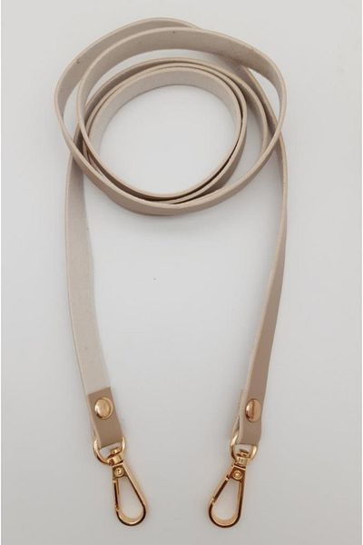 angel çanta aksesuar Spaghetti Model Seamless Bag Handle Beige Color Light Gold Metal