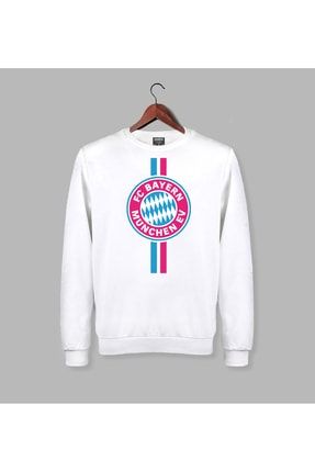 Darkia Bayern Munih Logo Bask l Futbol Sweat Tasar m Beyaz Sweatshirt Fiyat Yorumlar Trendyol
