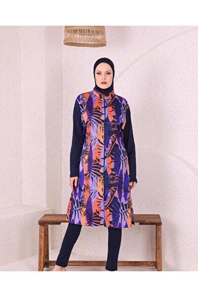 Genel Markalar Qontes Tesettür Mayo Haşema Petek Ve Çiçekli Nanoteks