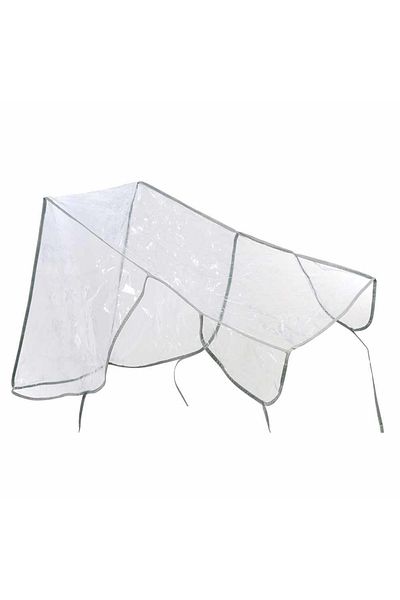 orhanucuzluk Baby Stroller Rain Cover Transparent Red