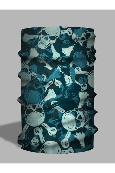 LU&MA Skull Patterned Neck Collar - Paphos