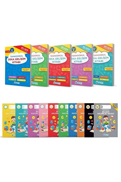 Teknookul Yayınları 4. Sınıf Bilsem Sınavı Hazırlık Seti Seviye 1-2-3-4-5-Sv