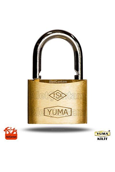Yuma Pirinç Sarı Asma Kilit Master Sistem Ortak Anahtarlı 50mm