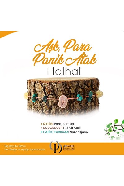 OSMANLI DEĞERLİ TAŞ Sertifikalı Sitrin, Rodokrozit, Hakiki Turkuaz Doğaltaş Halhal 6 Mm, B930