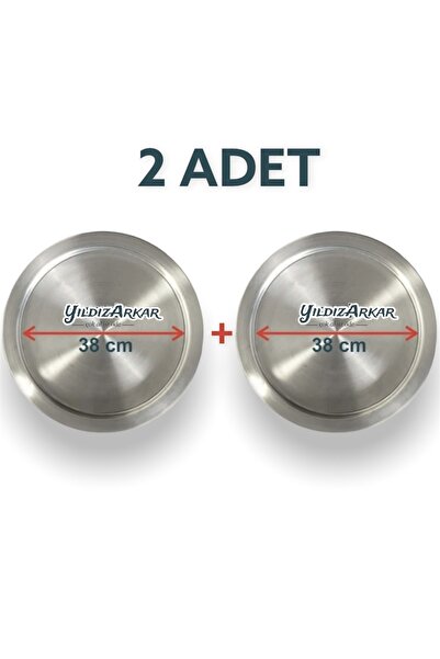 Genel Markalar Künefe Kadayıf Tepsisi Tabağı 2 Adet 38 Cm Geniş Ailelere Özel