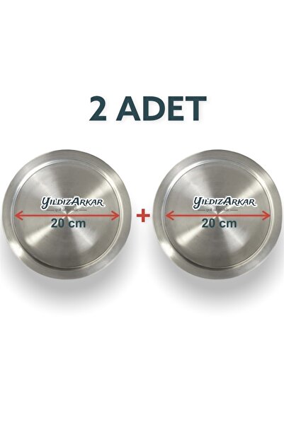 ELUR 2 Adet 20 Cm Künefe Kadayıf Tabağı