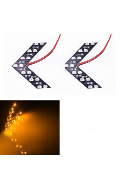 Space Ayna Gündüz Ledi Amber Renk (sarı ) 2 Adet 14 Led / Laam318
