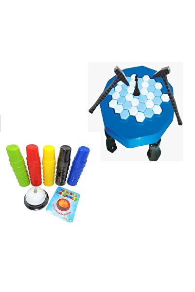 ZEKİCE OYUNCAK لعبة كسر الجليد بدون صندوق 2 في 1 وأكواب عملية بدون صندوق وأكو...