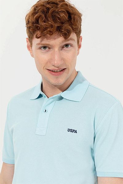U.S. Polo Assn. Ανδρικό μπλουζάκι πόλο με λαιμόκοψη Basic