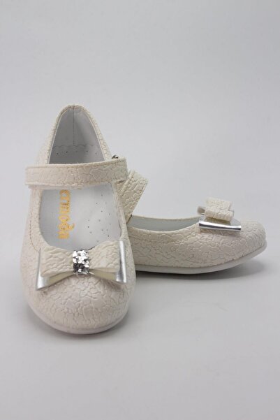 Genel Markalar Çatlak Toprak Desenli Bebek Babet Kırık Beyaz