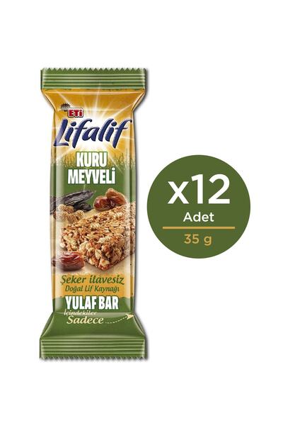 Eti Lifalif Oat Bar with Dried Fruits - 35g x 12 Pieces
