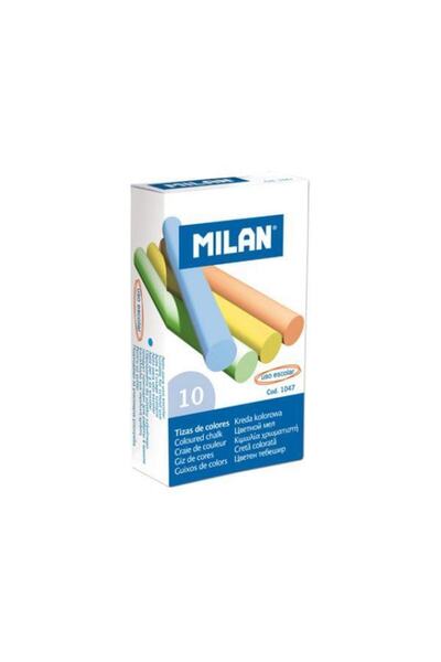 Milan Έγχρωμη κιμωλία 10 τεμάχια/κουτί