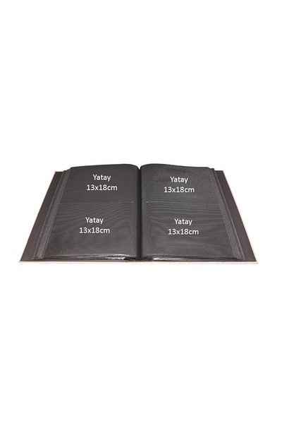 Rabsev 13x18cm Leather Photo Album with 200 Photo Capacity and Luxury Window