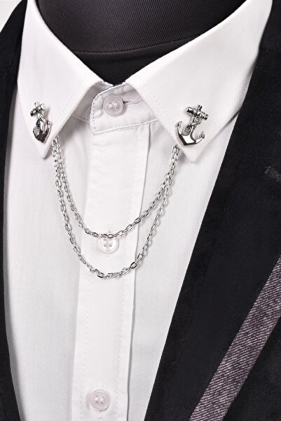 Esgue Çapa Gömlek Yaka Iğnesi