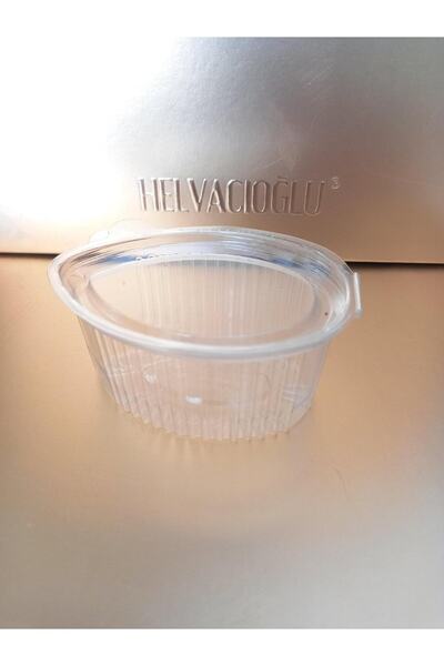 Helvacıoğlu Çikolata Oval Tek Kullanımlık Plastik Kapaklı Kutu, 25 Adet