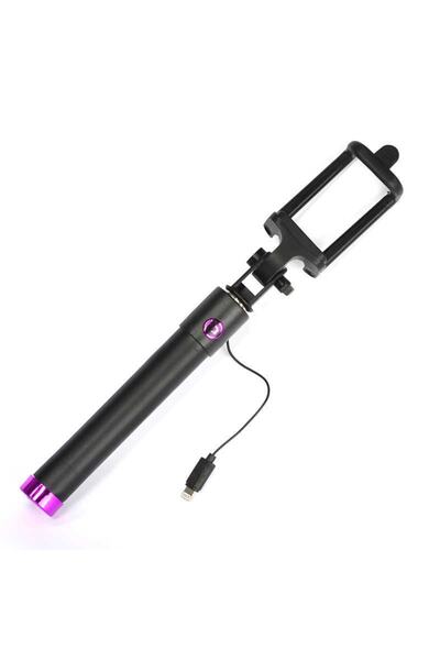 morfide عصا سيلفي مخصصة متوافقة مع آيفون 7 من أبل H520، وردي