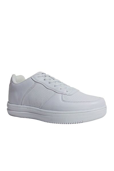 Kinetix White Lace-Up Sneakers Sports Shoes