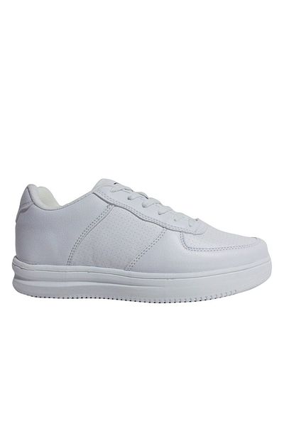 Kinetix White Lace-Up Sneakers Sports Shoes