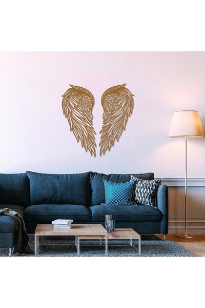 Colorfull Worlds Angel Wings Melek Kanatları Metal Duvar Dekoru - Ev Ofis Hed...