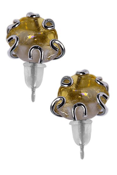 Tesbih Atölyesi Certified Citrine Stone Natural Stone Earrings