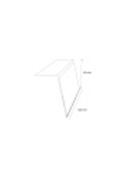 damga market PVC Adhesive Angled Shelf Price Label 4cm X 10cm Pack of 100 - PL-40100