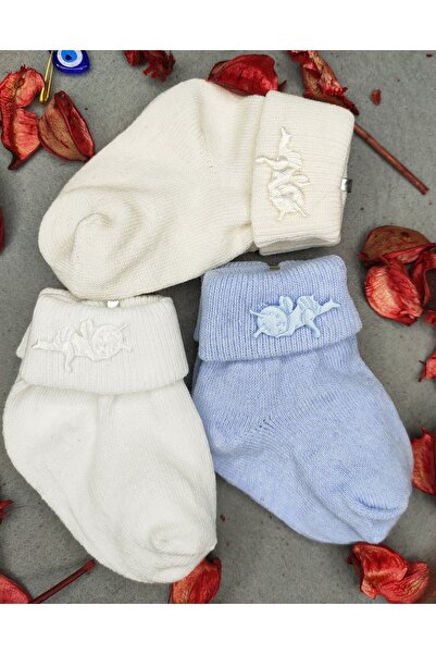 Akface جوارب للأطفال الأولاد مكونة من 3 قطع مع إكسسوارات النحلة من عمر 0 إلى 6 أشهر